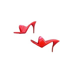 Vintage Barbie/Clone Fashion Doll Red Open Toe Stilletto High Heels Philippines